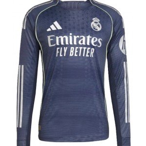 Camisa II Real Madrid 2025 2026 Adidas oficial manga comprida